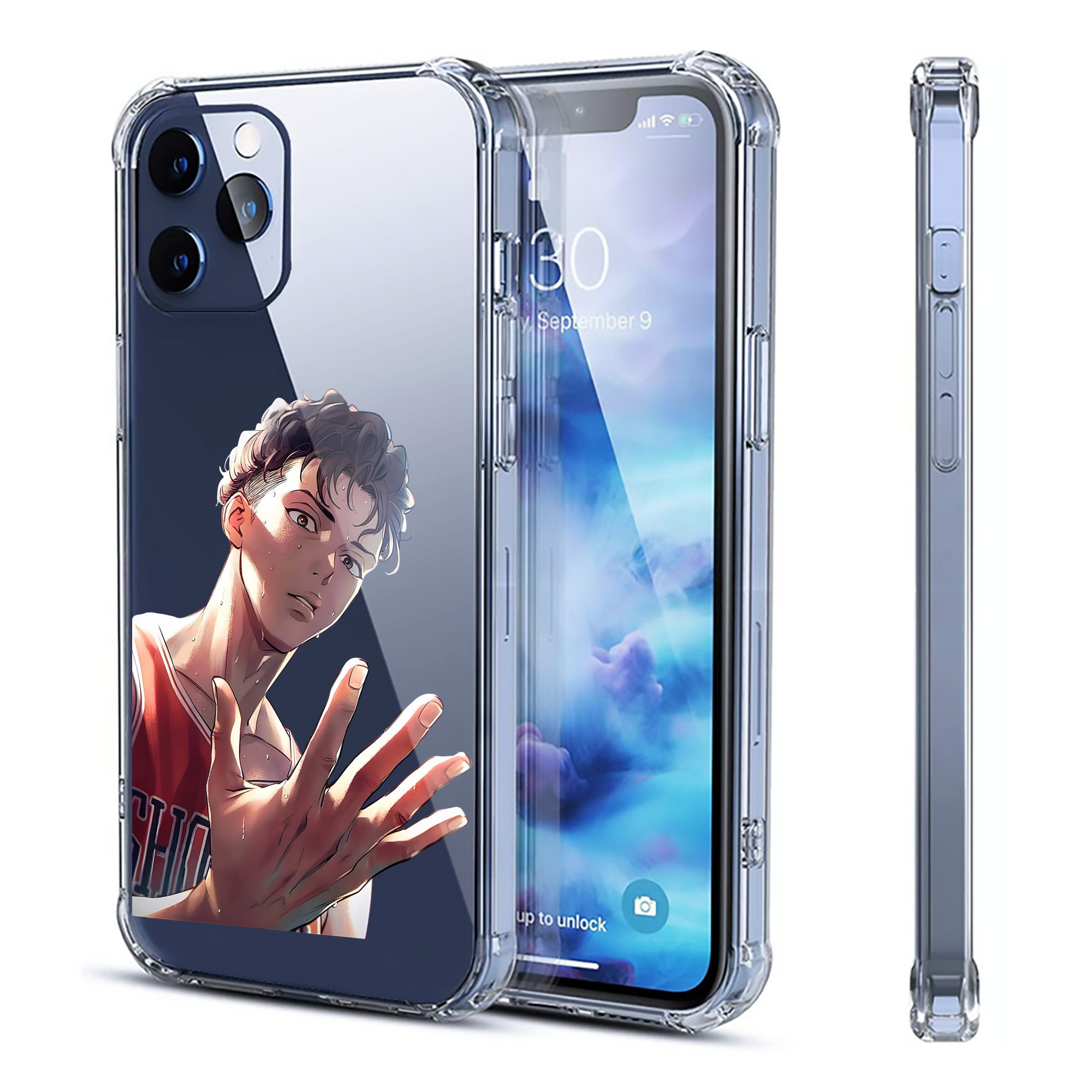 （画像用） SLAM DUNK／スラムダンク 【iPhone 12シリーズ対応】透明スマホケース（クリアソフトケース）